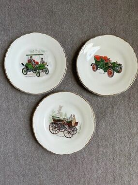 The Henry Ford Museum Antique Old Cars Decorative Plates 7” ~Set Of 3